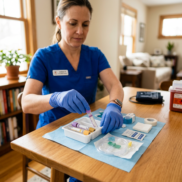 Health and blood testing at home